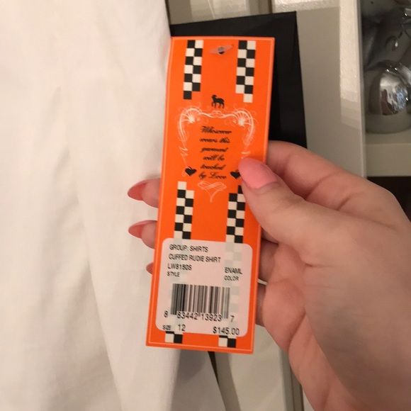 L.A.M.B by Gwen Stefani White Blouse BNWT - Picture 2 of 9